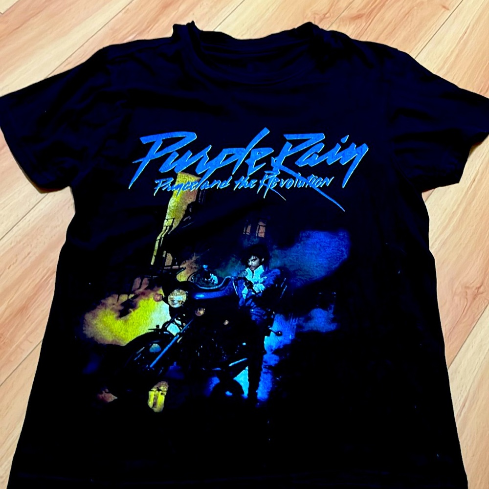 Used purple rain tshirt